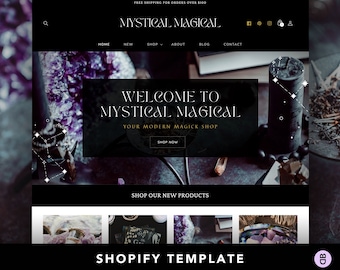 Mystical Shopify Website Theme | Enchanting Spiritual Design