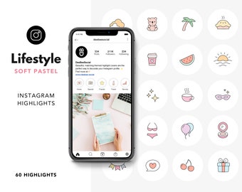Lifestyle Instagram Highlights | Soft Pastel Icons | Instagram Highlight Covers | Instagram Story Blogger Icons