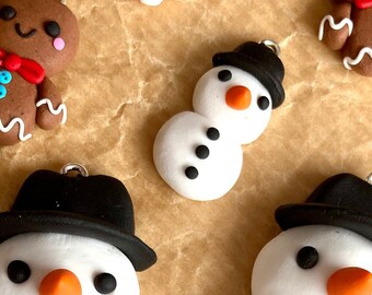 Kleiner Weihnachtsschneemann Xmas Schlüsselanhänger Dekoration