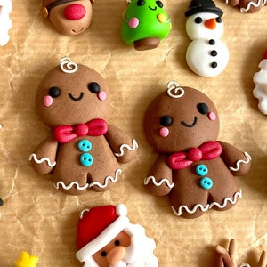 Large Christmas Gingerbread Man Xmas Keyring - Decoration or Keychain