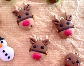 Kleines Weihnachts rentier Weihnachten Schlüsselanhänger Dekoration