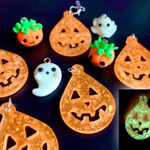 Peter Pumpkin - Glow in the Dark Glitter Pumpkin Keyring Charm - Perfect voor Halloween - Spookachtig