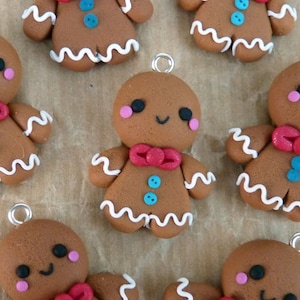 Christmas Gingerbread Man Xmas Keyring Decoration
