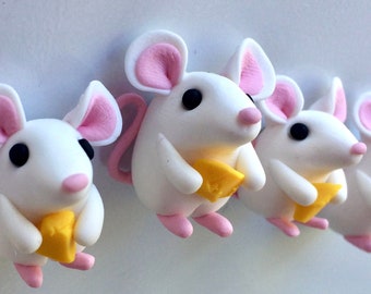 Mac 'n' Cheese - Kühlschrankmagnet mit kleiner Maus und Käse