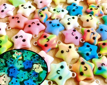 Kaufen Sie 2 und erhalten Sie 1 GRATIS Schlüsselanhänger - Pot Luck - Glow in the Dark Star Keyring Charms