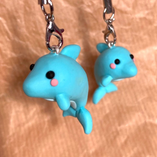 Finn the Dolphin Keyring Charm - Mignon dauphin - Cadeau parfait