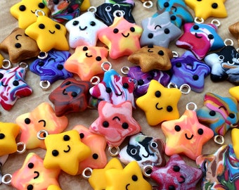 Buy 2 get 1 FREE!! Pot Luck Star Keyring Charms