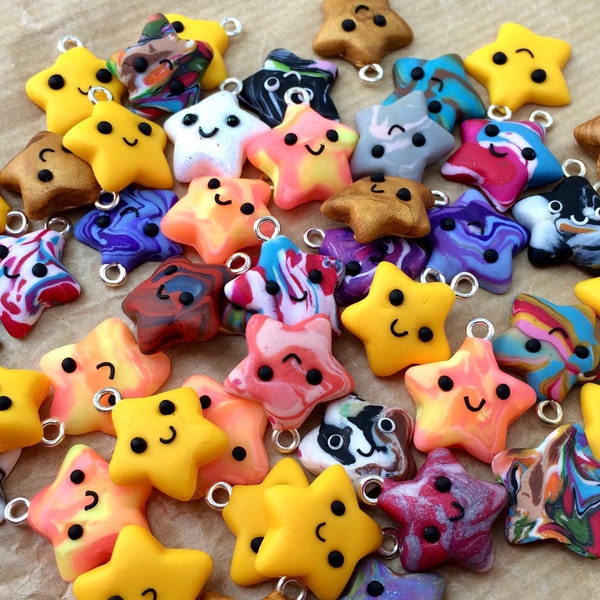 Buy 2 get 1 FREE!! Pot Luck Star Keyring Charms