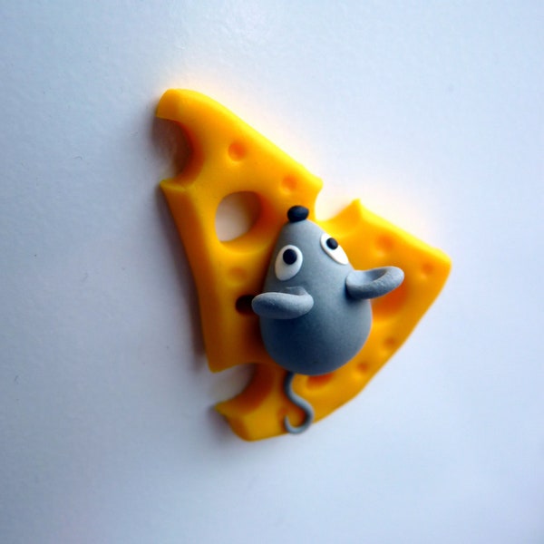 Mouse and Cheese fridge Magnet