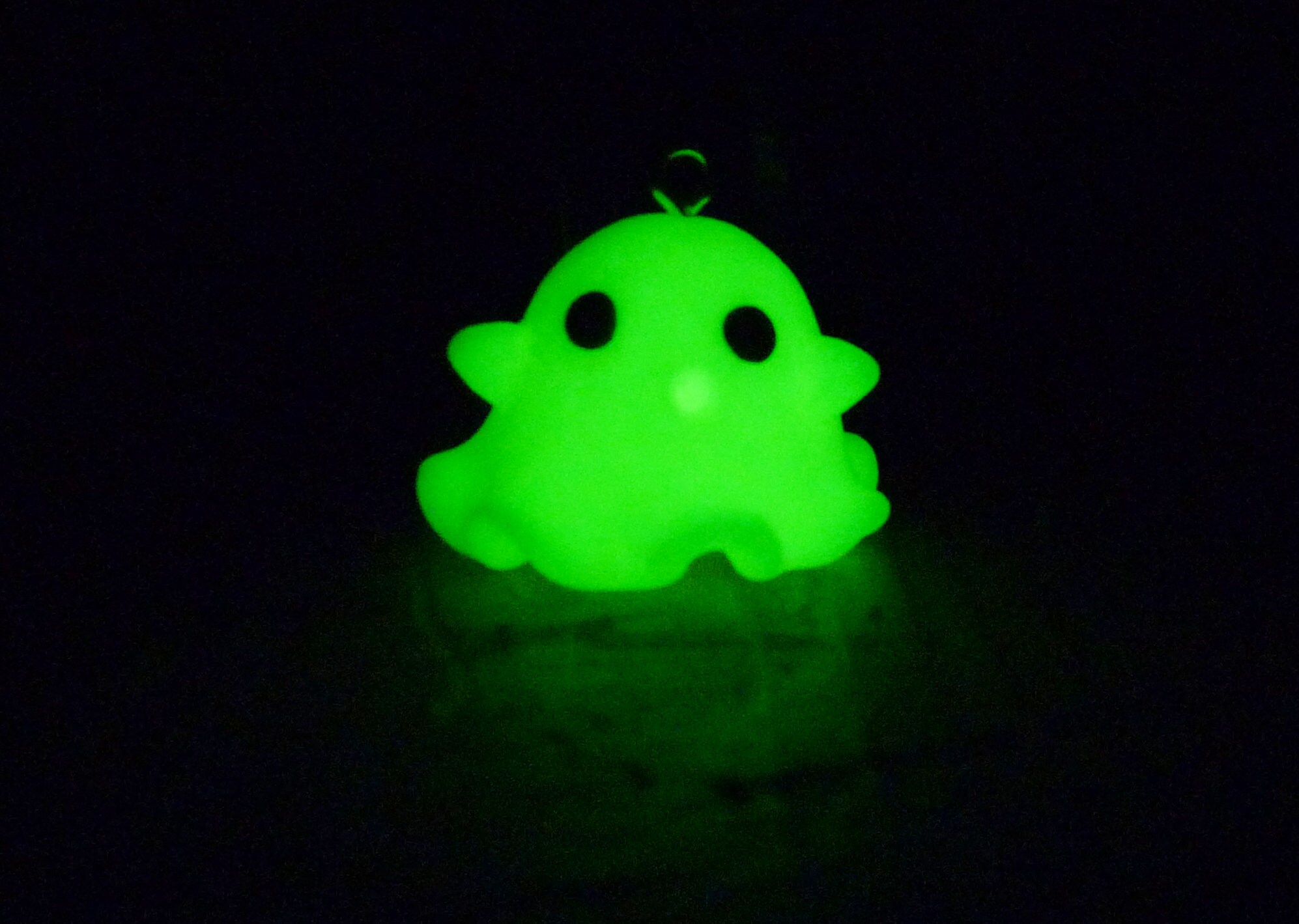 Mini Glowinthedark Ghost Keyring Charm Halloween Etsy UK