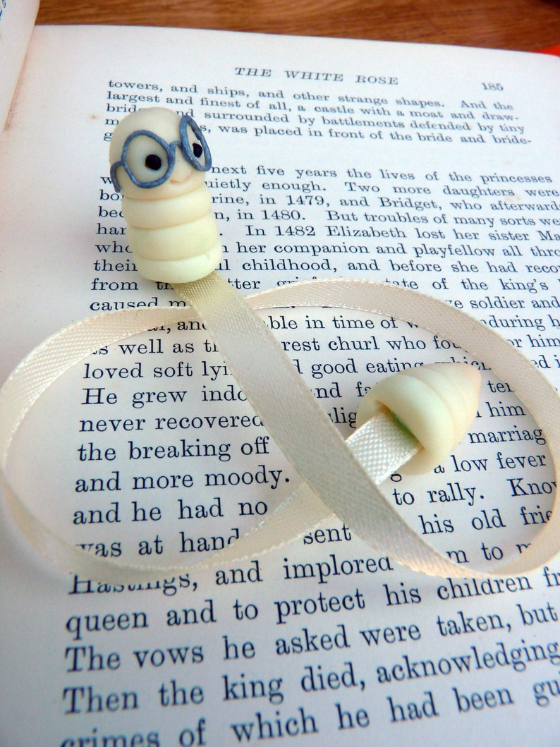 Glow Worm Glow-in-the-Dark Handmade Bookmark image 2