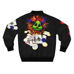 Anime Inspired Bomber Jacket: Doc Holliday, Poker Design