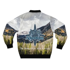 Wilderness Bomber - Forestcore - Custom Men’s AOP Bomber Jacket || bomber jacket, men&#39;s bomber jacket, women&#39;s bomber jacket, flight jacket