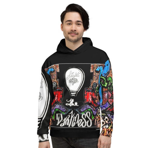 Graffiti print sweatshirt hotsell