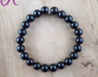 Black Spinel - Natural Stones 8mm beads