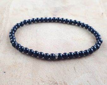 Black Spinel - Natural Stones 4mm beads