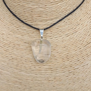 Rock Crystal Pendant - Natural Tumbled Stone