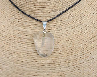 Rock Crystal Pendant - Natural Tumbled Stone