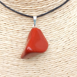 Red Jasper Pendant - Natural Rolled Stone