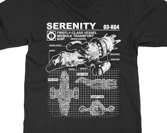 Firefly Serenity Specs T-Shirt, Firefly T-Shirts, Firefly TV Cult Classic T-Shirt, Firefly Serenity Leaf on The Wind.