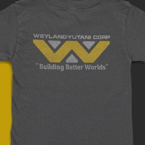 Aliens T-Shirt, Weyland-Yutani T-Shirt, Cult Classic Sci-Fi T-Shirt, Horror Movie T-Shirts, Aliens Movie T-Shirt. Mens Sci-Fi T-Shirts.