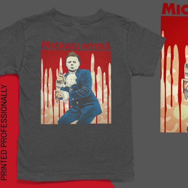 Vintage Horror T-Shirt, Horror T-Shirts, Michael Myers T-Shirts, Halloween T-Shirts, Funny Horror T-Shirts. Horror Gifts for Him.