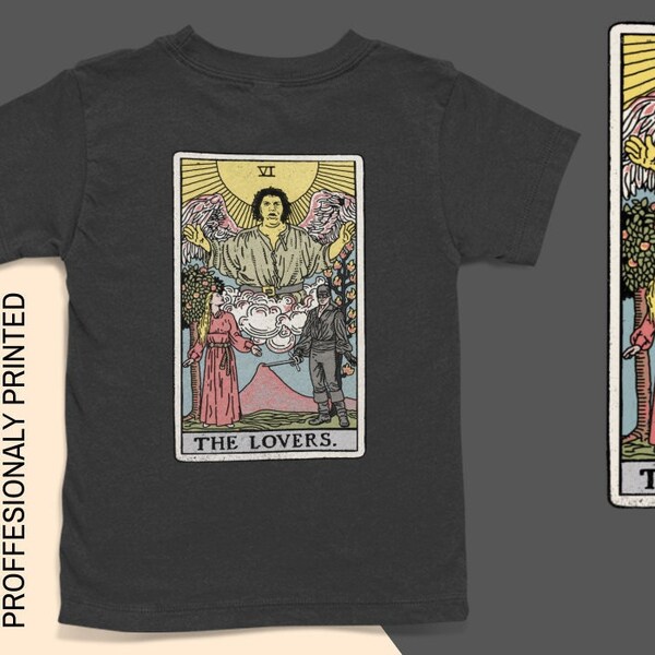 Camiseta de la princesa prometida, camiseta de la carta del tarot de los amantes, regalos de la carta del tarot, camiseta gráfica de la carta del tarot.