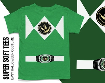 Green Ranger T-shirt Halloween Costume Halloween T-shirts for