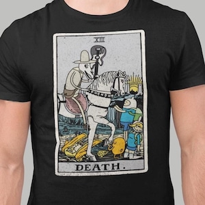 T-shirt carte de tarot de la mort - T-shirt carte de tarot - T-shirt graphique carte de tarot - T-shirt carte de tarot drôle