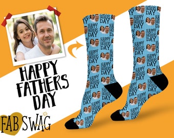 Happy Fathers Day Mens Black Socks