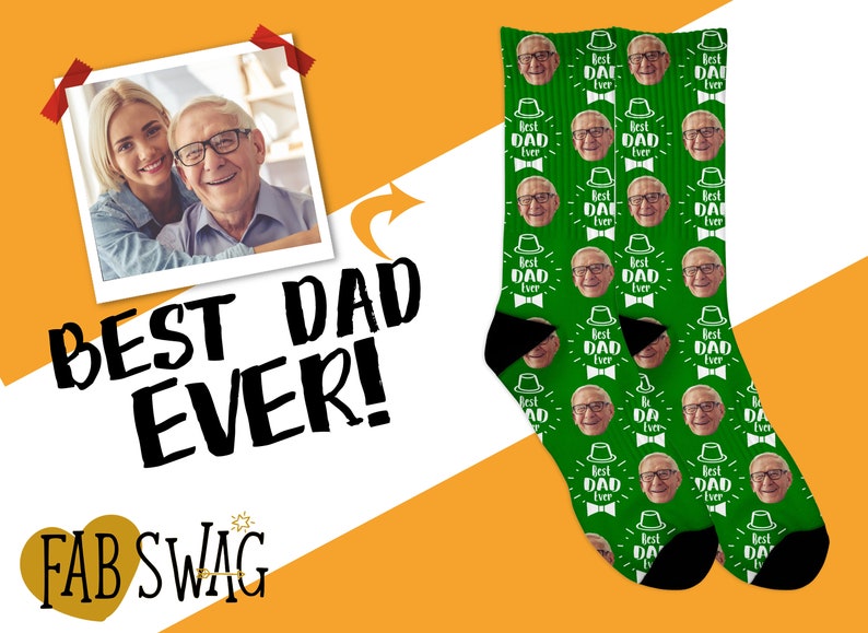 Best Dad Ever Socks Custom Gifts for Dad Personalised Dad Etsy