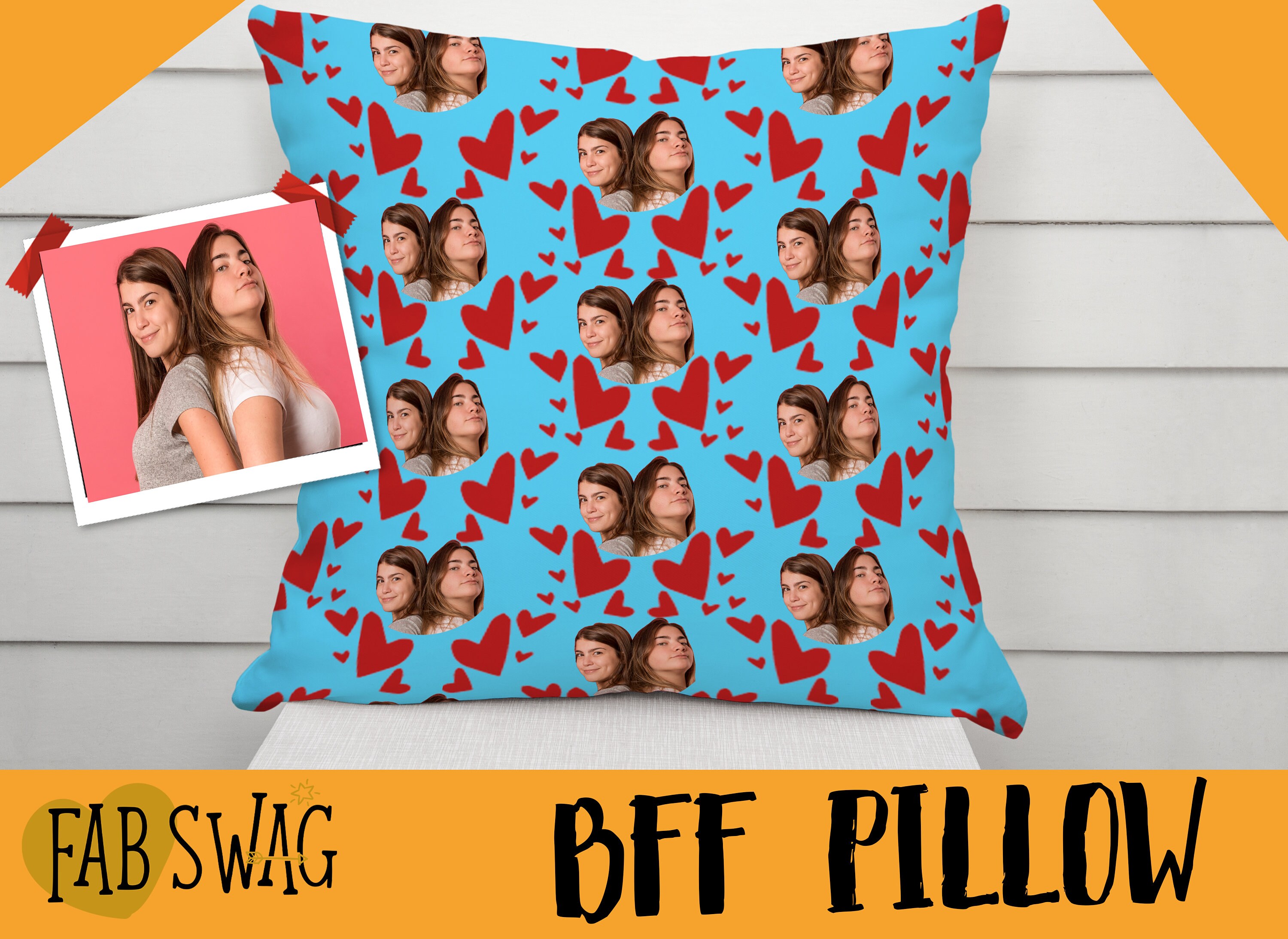 BFF Ever Pillow Best Friend Birthday Gifts Best Friend Etsy
