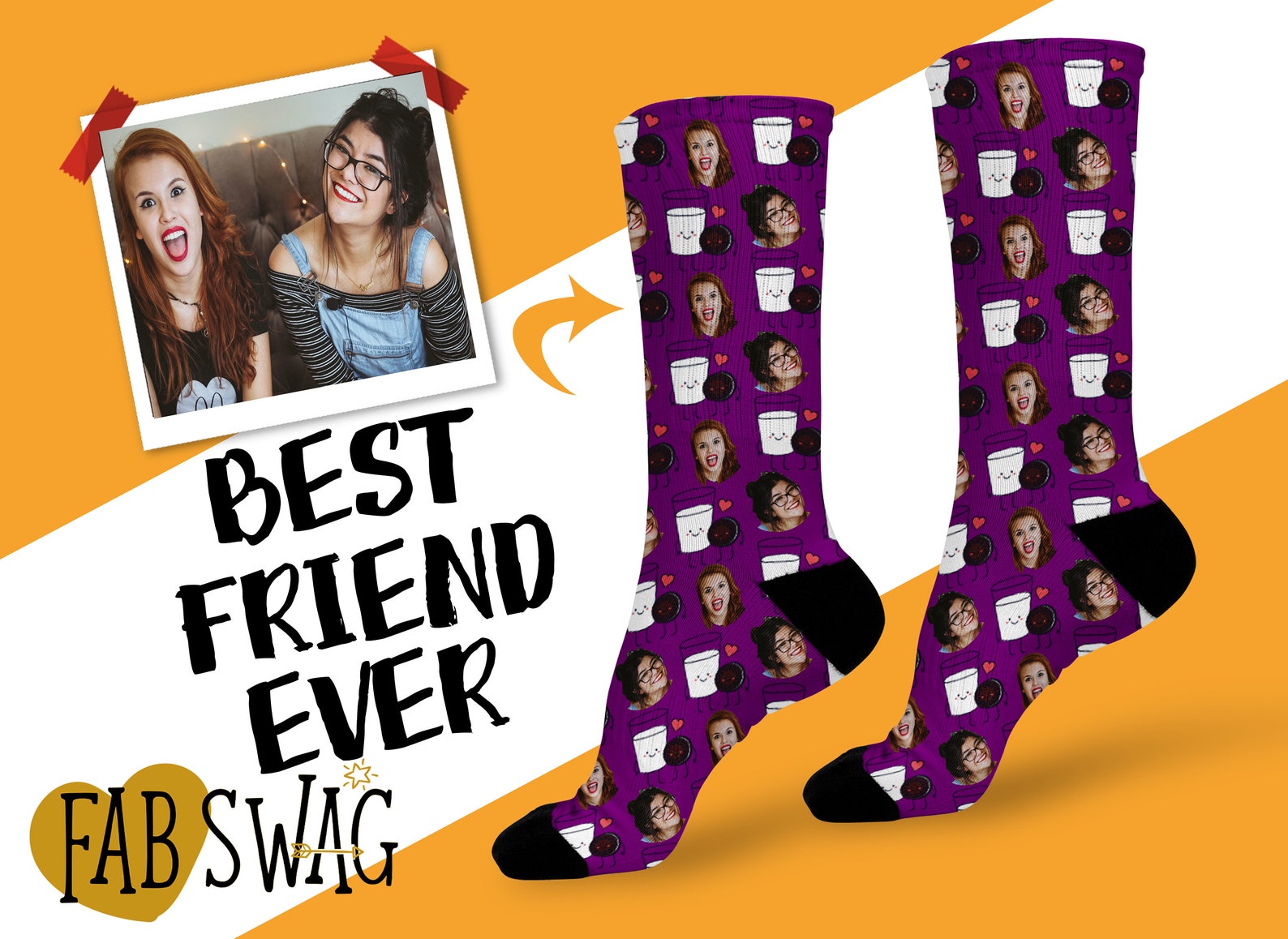 Best Friend Socks BFF Socks BFF Day Gifts Friendship Day Etsy