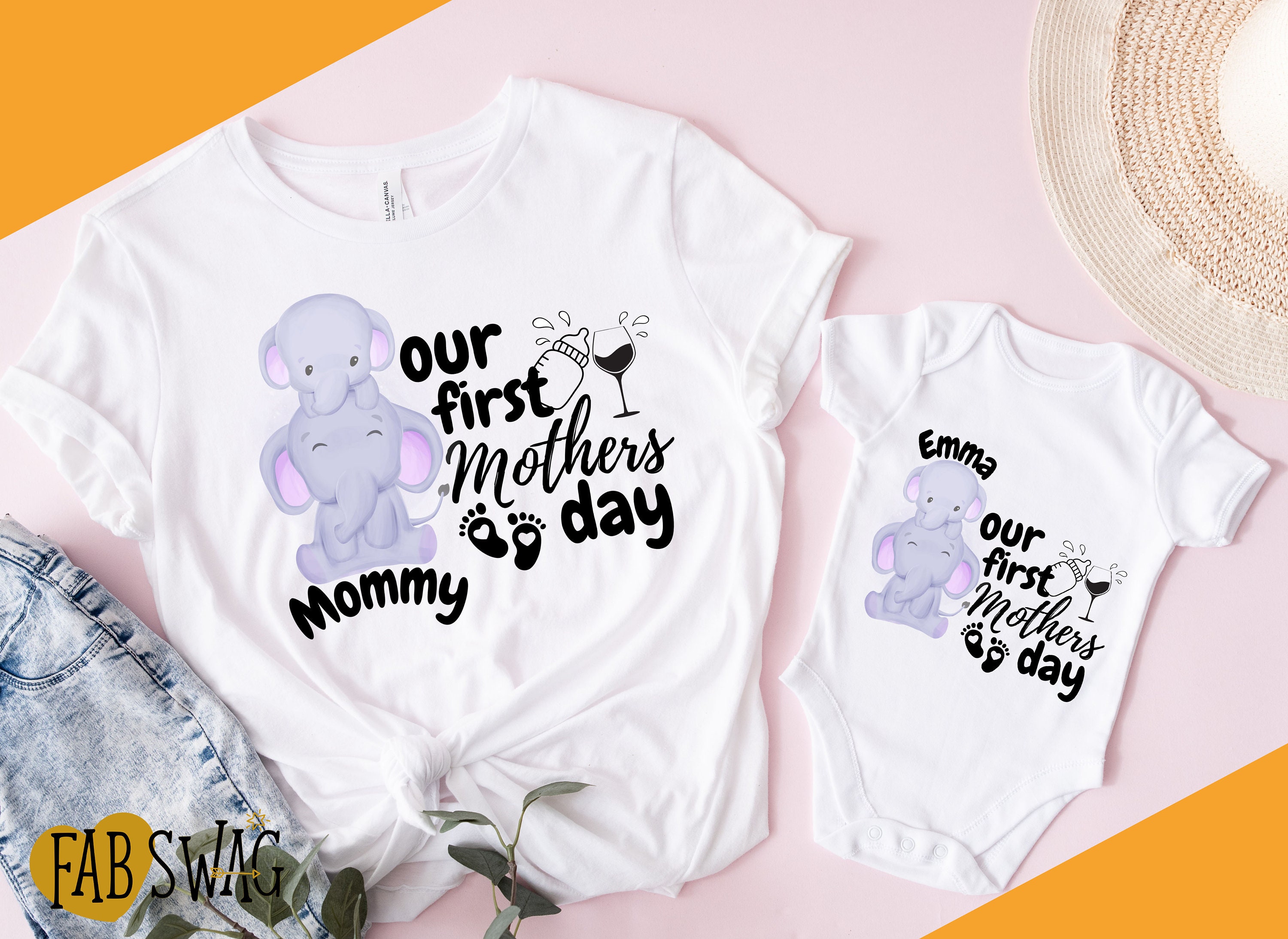 Our First Mothers Day Shirt First Mothers Day Mom and Baby 