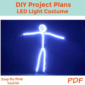 DIY LED Light Costume Project Plans - Instant Download PDF