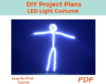 DIY LED Light Costume Project Plans - Instant Download PDF