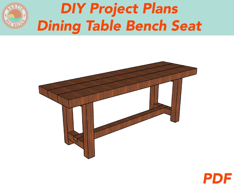 Dining Table Bench Woodworking DIY Plans Instant Download Etsy