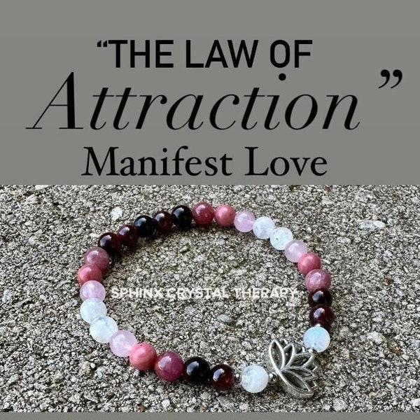 Manifest Love - Spiritual Intimacy " The Law of Attraction " Attract Soul Mate - Life Partner - Crystal Healing AAA REAL Ruby Bracelet