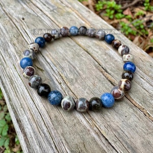 6mm Intuition & Gifted Abilities - IMPERFECT STONES " The Spirit Walkers Totem " Dumortierite - Phlogopite - DISCOUNTED Gemstone Bracelet