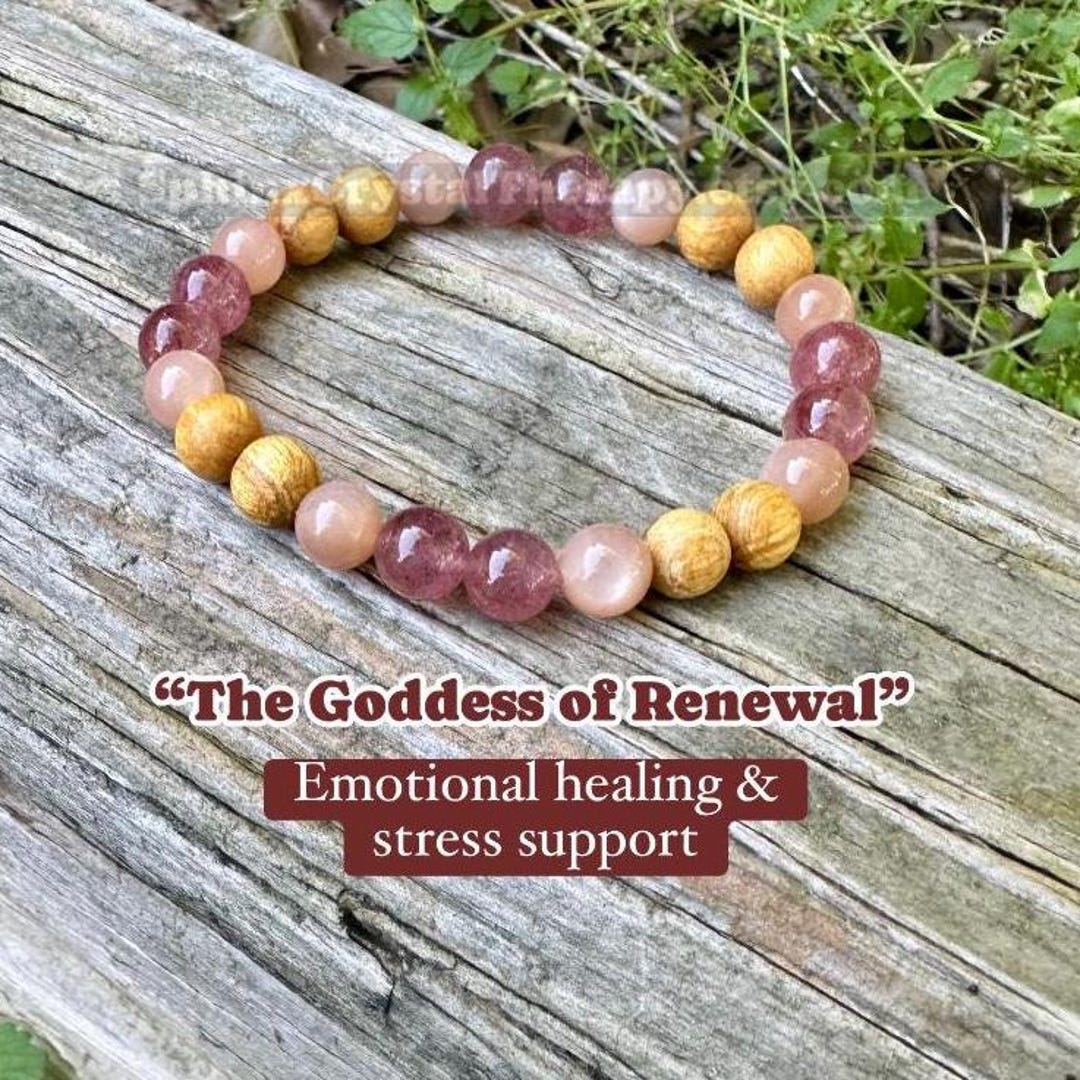 Emotional Healing & Stress Support " Goddess of Renewal " AAA Moonstone ...