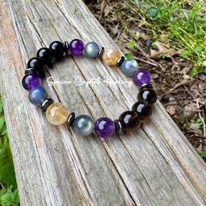 10MM Libra Energy - Unisex Zodiac Horoscope Bracelet - "The Diplomat, Libra" September October Birthday - Real Crystal Healing Gemstones image 9