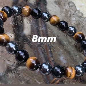 Protection Bracelet - Strength - Courage " Triple Threat " Aura Shield - Confidence - Anxiety Relief - Crystal Healing Negativity Protector image 11