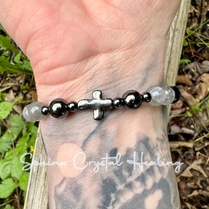 Christian Empath Protection " Shield Of Faith " Black Tourmaline - REAL High Quality Gemstones - Crystal Healing Empathy Bracelet image 8