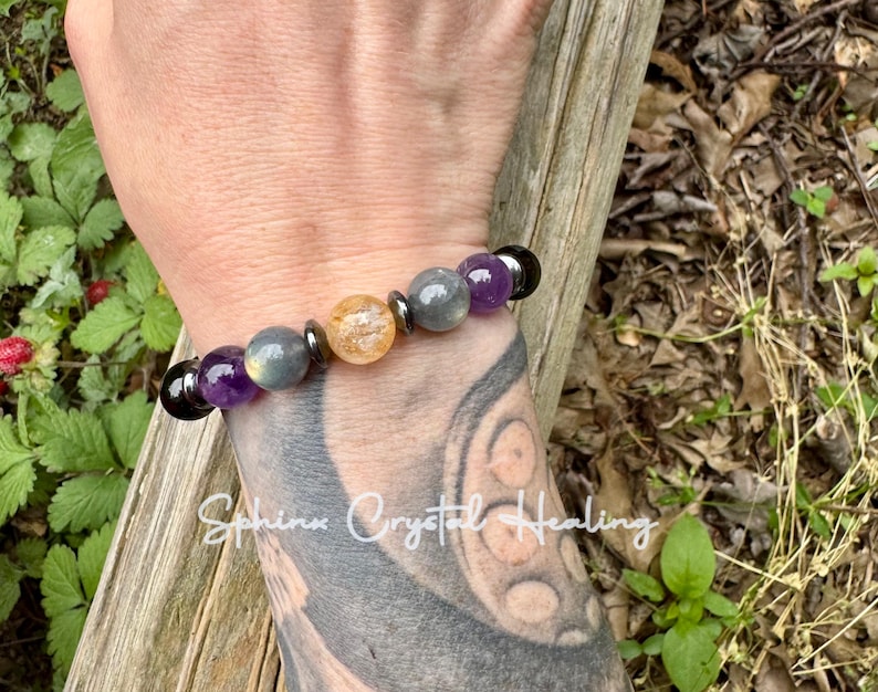 10MM Libra Energy - Unisex Zodiac Horoscope Bracelet - "The Diplomat, Libra" September October Birthday - Real Crystal Healing Gemstones image 3