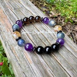 10MM Libra Energy - Unisex Zodiac Horoscope Bracelet - "The Diplomat, Libra" September October Birthday - Real Crystal Healing Gemstones image 2