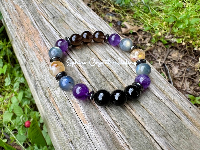 10MM Libra Energy - Unisex Zodiac Horoscope Bracelet - "The Diplomat, Libra" September October Birthday - Real Crystal Healing Gemstones image 2
