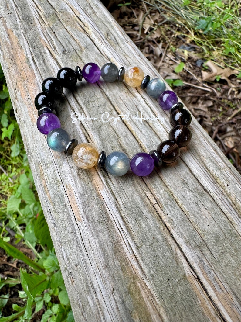 10MM Libra Energy - Unisex Zodiac Horoscope Bracelet - "The Diplomat, Libra" September October Birthday - Real Crystal Healing Gemstones image 5