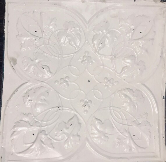 Circa 1890 1900 Antique Architectural Salvage Tin Ceiling Tile Etsy