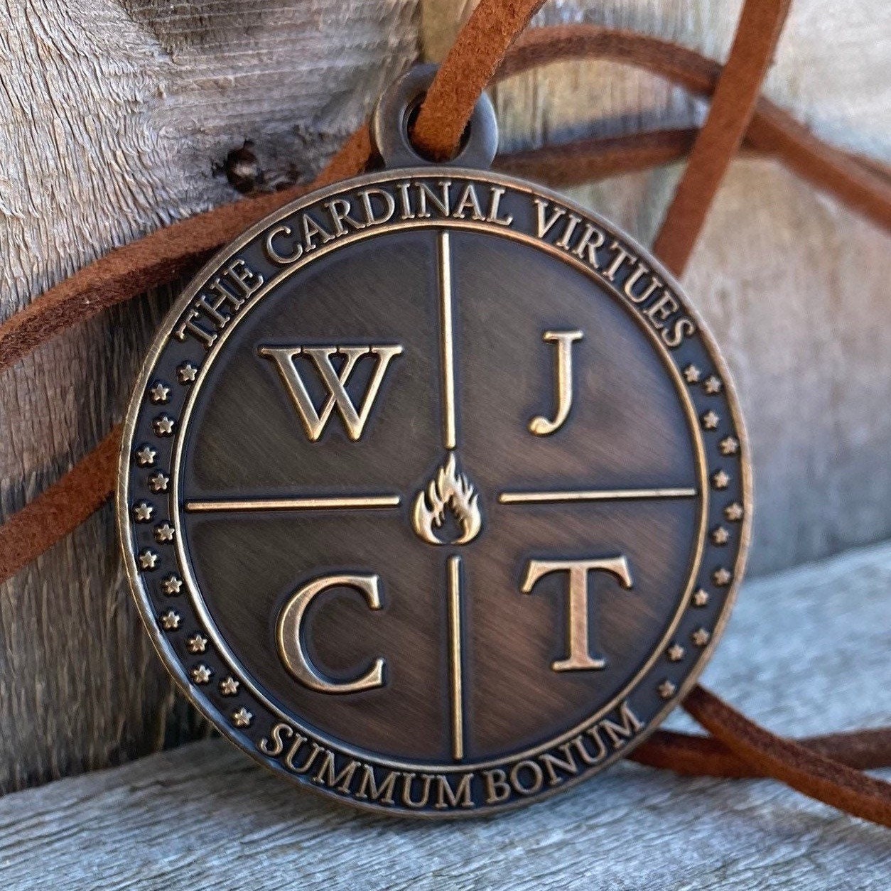 Stoic Pendant Memento Mori Amor Fati the Cardinal Virtues Etsy Canada