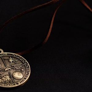 Stoic pendant Memento Mori, Amor Fati, The Cardinal Virtues image 4